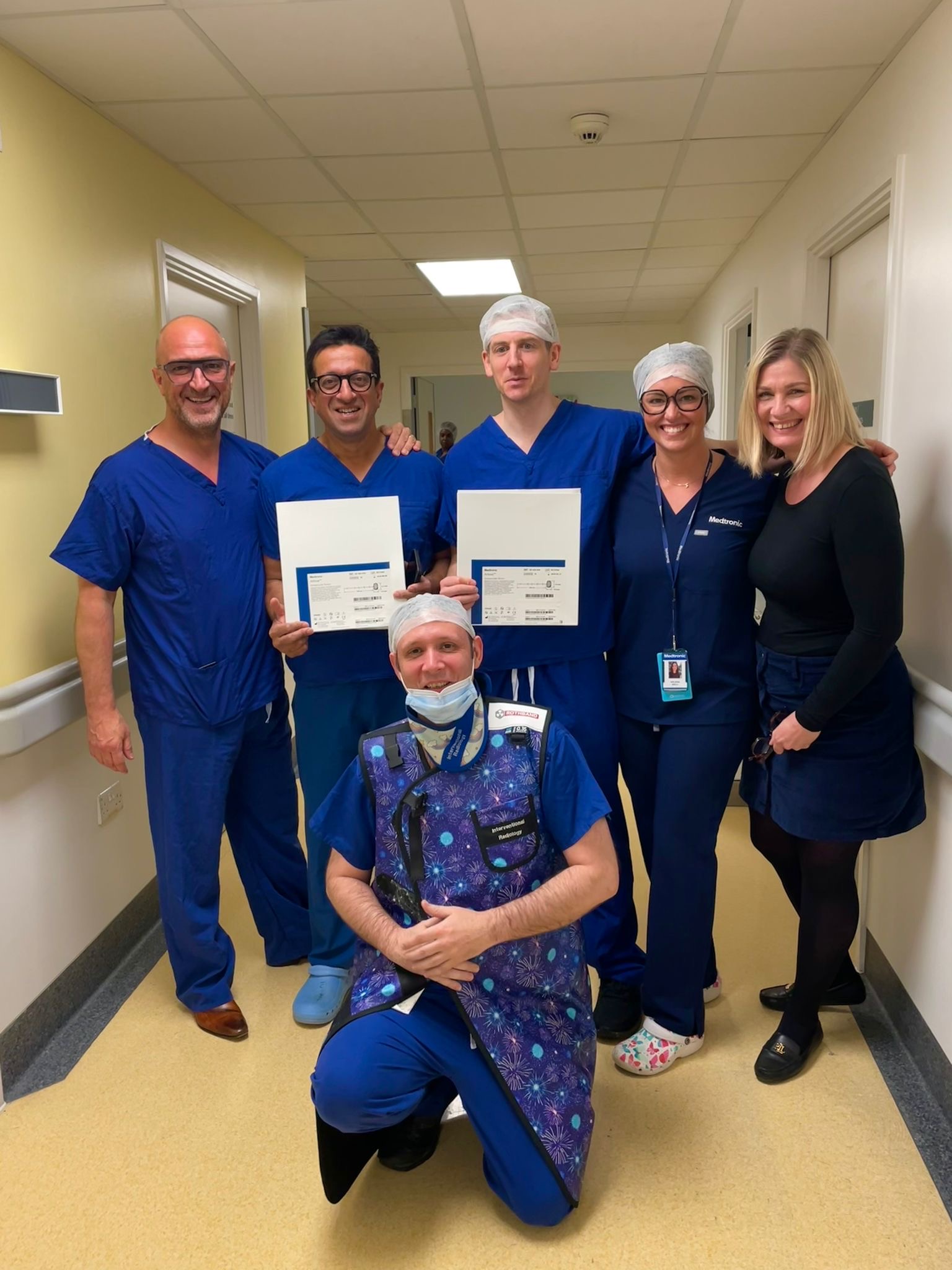 Clinical team at Queen's Hospital Romford — first Artisse cases